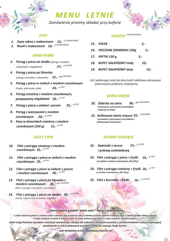 Menu Siedliska Pstrąga