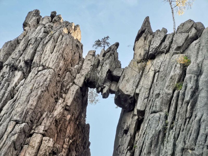 Widok na formację skalną