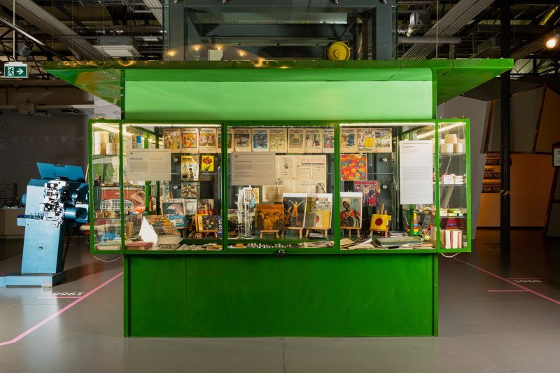 Zdjęcie wystawy wewnątrz Centrum Historii Zajezdnia we Wrocławiu