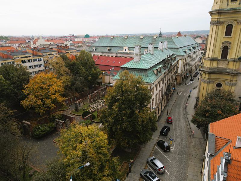 widok z góry na muzeum