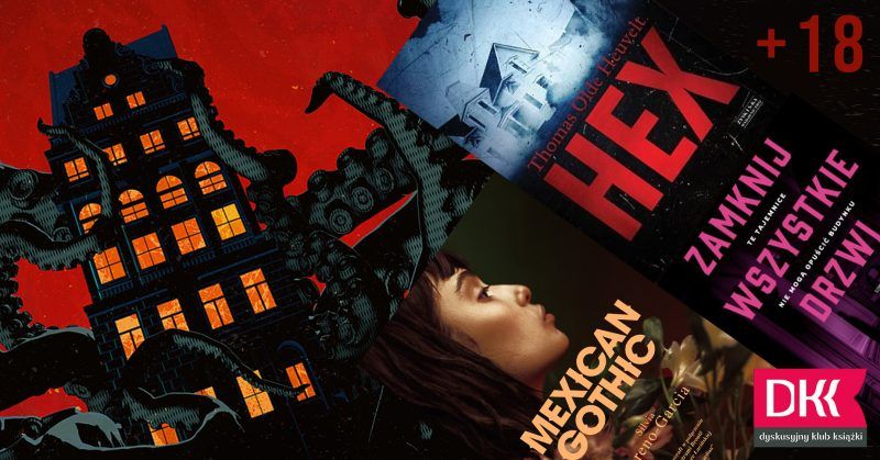 Grafika ilustracyjna do wydarzenia o grozie w literaturze. K