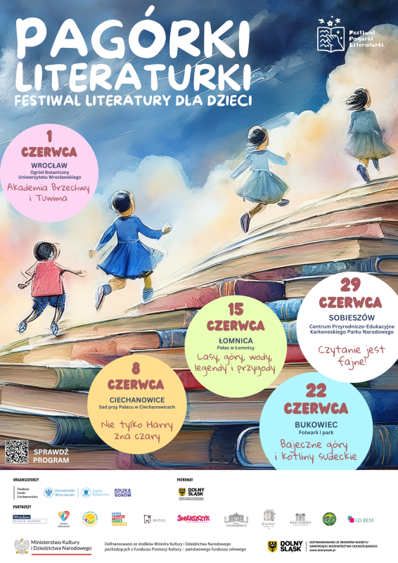 Plakat zapraszający na festiwal Góry Literatury