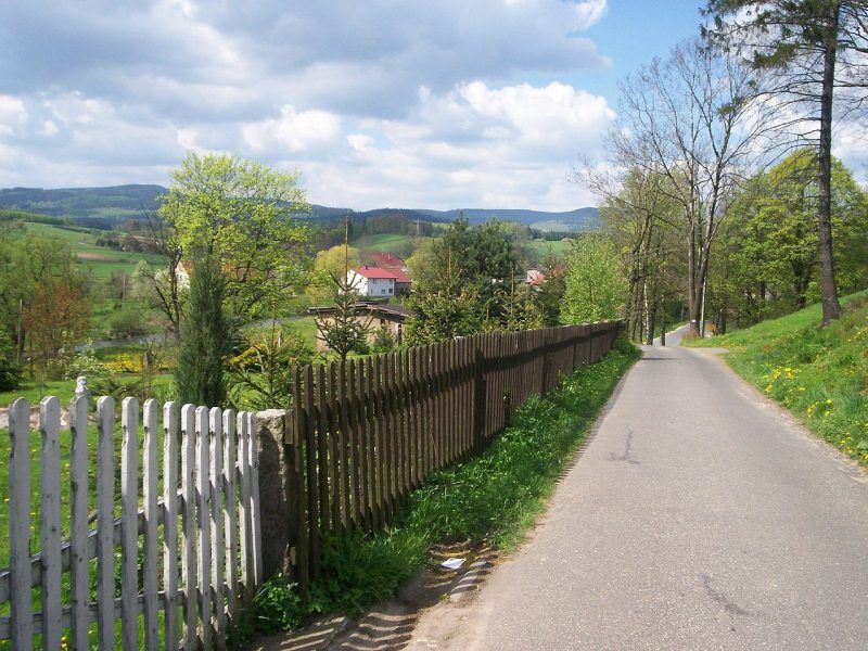 Widok na wzgórza w okolicy Marciszowa