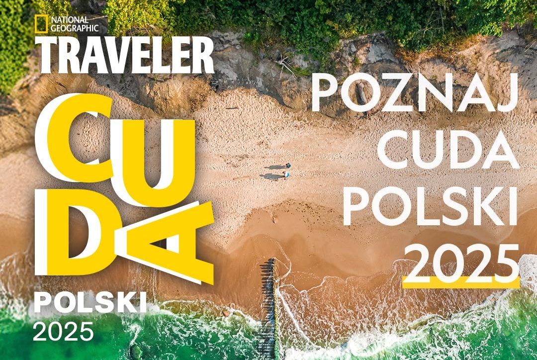 Grafika promocyjna plebiscytu national geographic Traveler Cuda Polski 2025